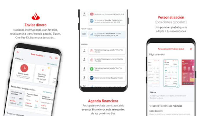 Consultar cuenta con app Santander móvil
