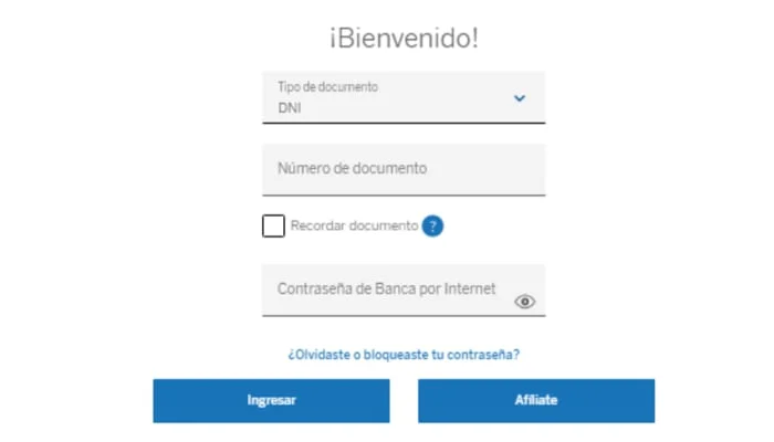 Ingresar a la cuenta BBVA Perú